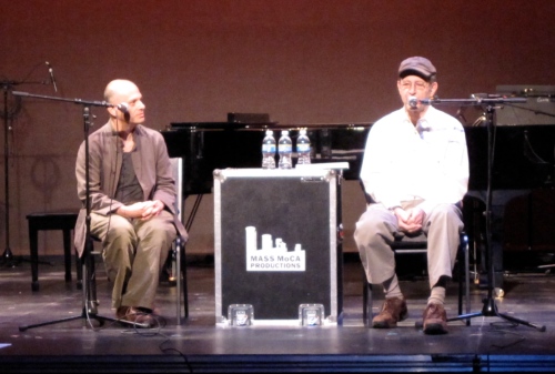Composers David Lang and Steve Reich at MASS MoCA on Saturday, July 25. (Copyright 2009, Steven P. Marsh)