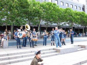 Asphalt Orchestra performing at the 2011 Bang on a Can Marathon.