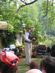 Bill Irwin as the title character in "Uncle Vanya" at Lake Lucille, NY, in 2007. (©2007 Steven P. Marsh/willyoumissme.com)